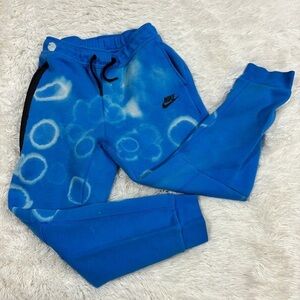 Nike youth TECH FLEECE JOGGER PANTS hand bleached Size Large